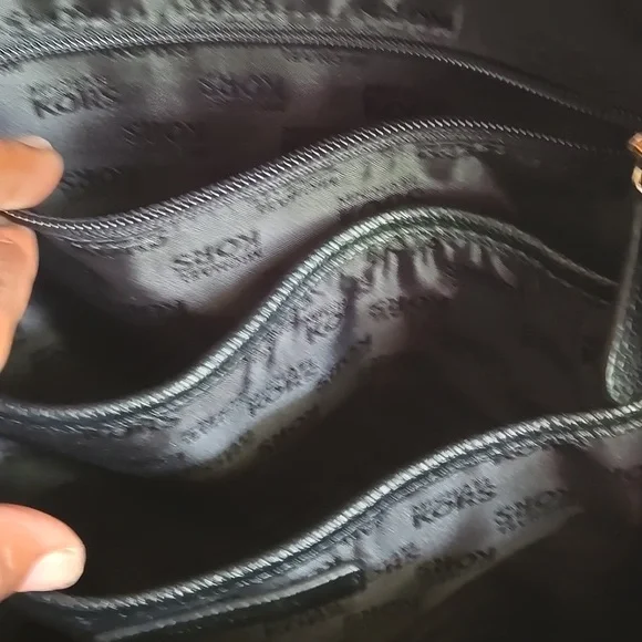 Michael Kors Jacquard Backpack Black/Tan - Picture 13 of 17